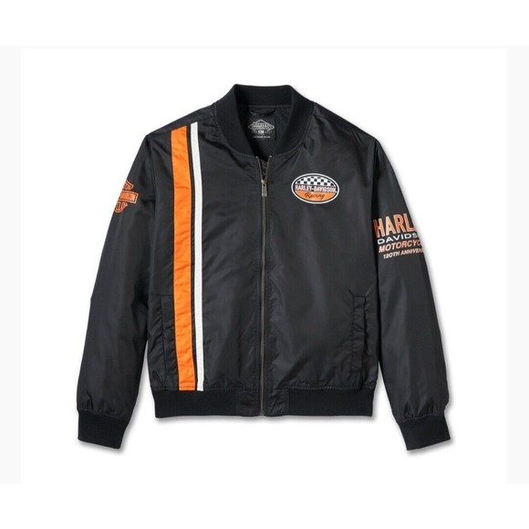 Harley-Davidson Mens 2XL 120th Anniversary Casual Moto Jacket - Black 97555-23VM - Picture 14 of 16